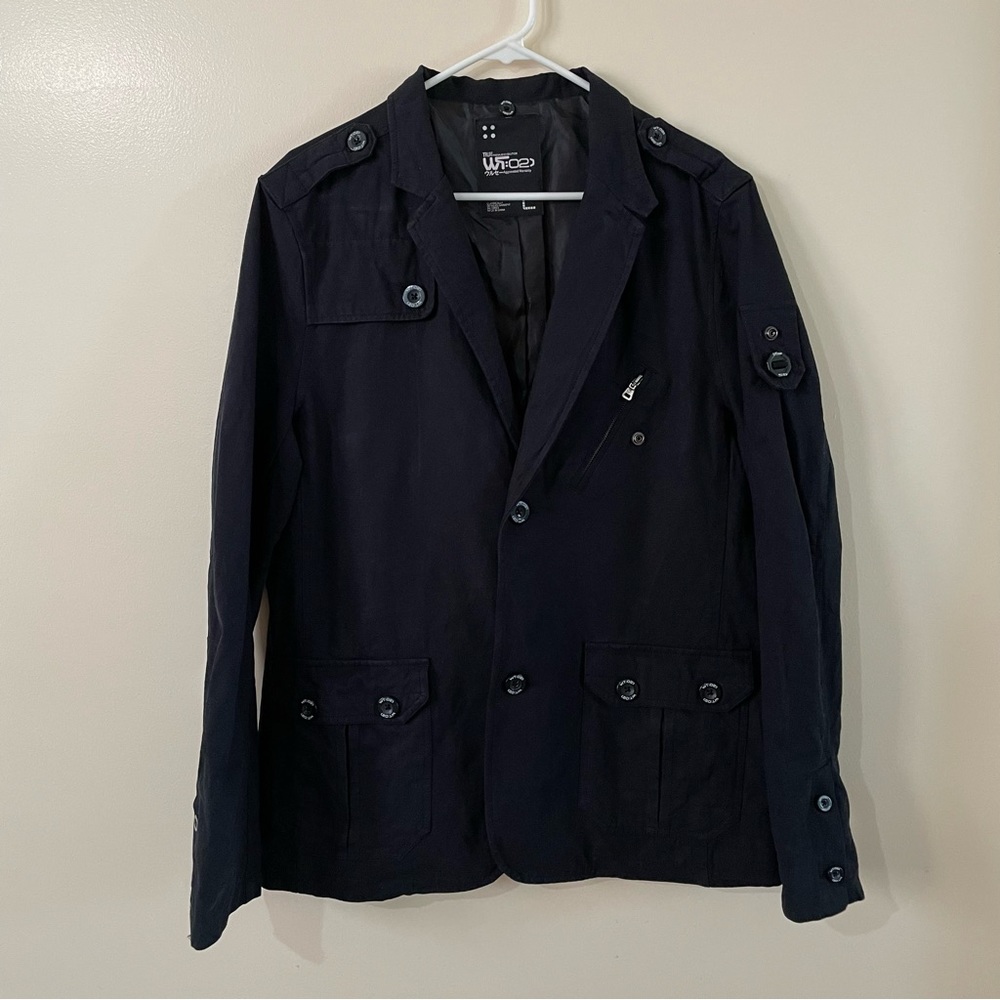 WT:02 Trufit Premium Men’s Blazer in Navy Blue (size:L)